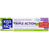Kiss My Face – Fresh Mint, Fluoride Free Triple Action Toothpaste (4.1oz) 天然美白茶树橄榄叶牙膏 (薄荷味)