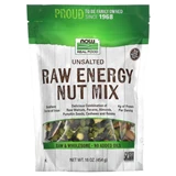 NOW Real Food - Raw Energy Nut Mix, Unsalted (16 oz) 无盐乾果生杂果仁